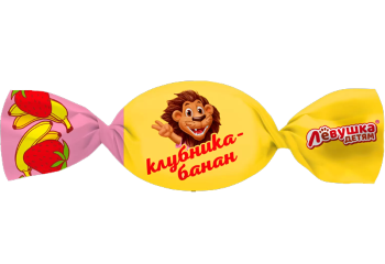 Конфета Конфета Левушка детям со вкусом клубника-банан